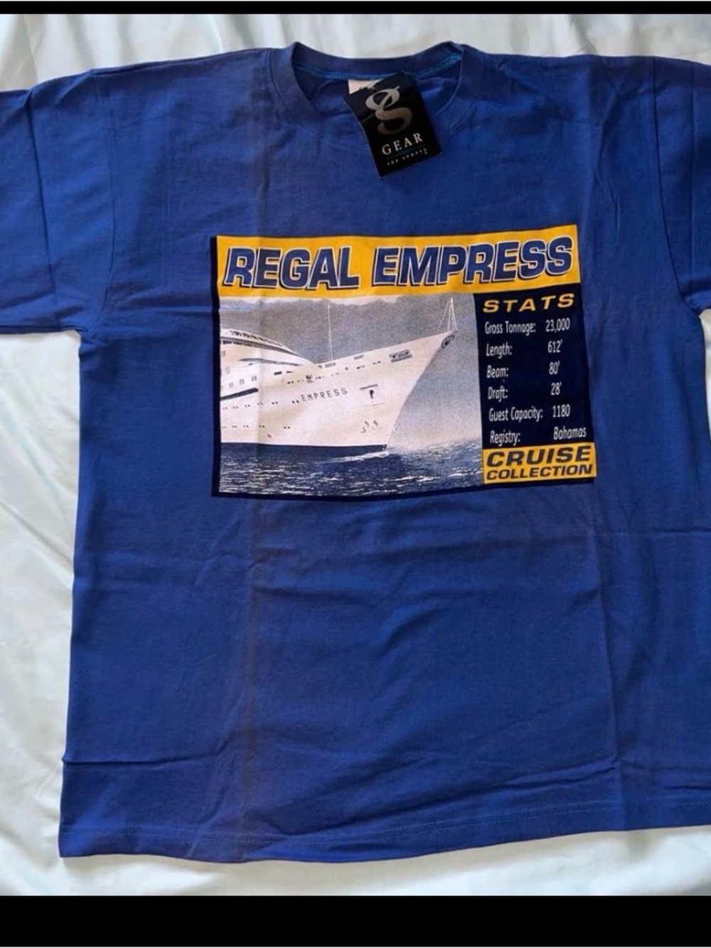 NEW VTG Regal Empress Cruise Ship T-shirt - Men’s Large - 1980’s 1990’s